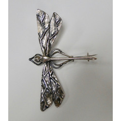 Broche Bruno da Rocha Libelle zilver