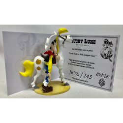 Lucky Luke en Jolly Jumper lachen