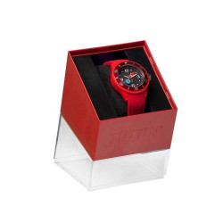 Kuifje Raket Horloge - Kinder/Dames maat “S” - rood - TintinImaginatio