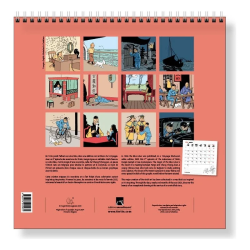 Large Calendar Tintin 2025 - 30x30cm - 24487