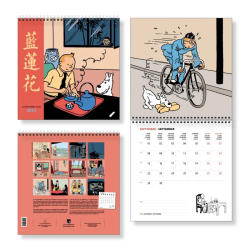 Large Calendar Tintin 2025 - 30x30cm - 24487