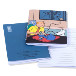 Notebook-Tintin drinking his tea - 8,2x12,5cm - 54380