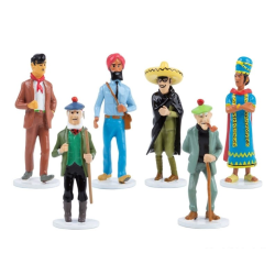 Set Tintin figures Serie 13 - Carte de voeux 1972