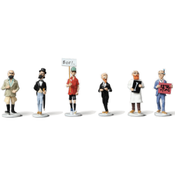 Set Tintin figures Serie 11 Carte de voeux 1972