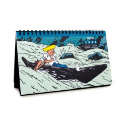 Bureaukalender 2027 Tintin aan het water 21x12,5 cm (24499)